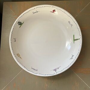 Pottery Barn White Ingredients Pasta Serving Bowl